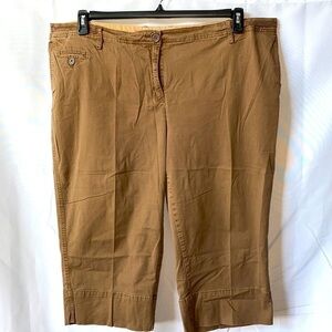 Avenue Chino Plus Size Kahki Style Capris